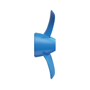 Blue two-blade propeller for the ePropulsion Spirit 2 electric outboard motor.
