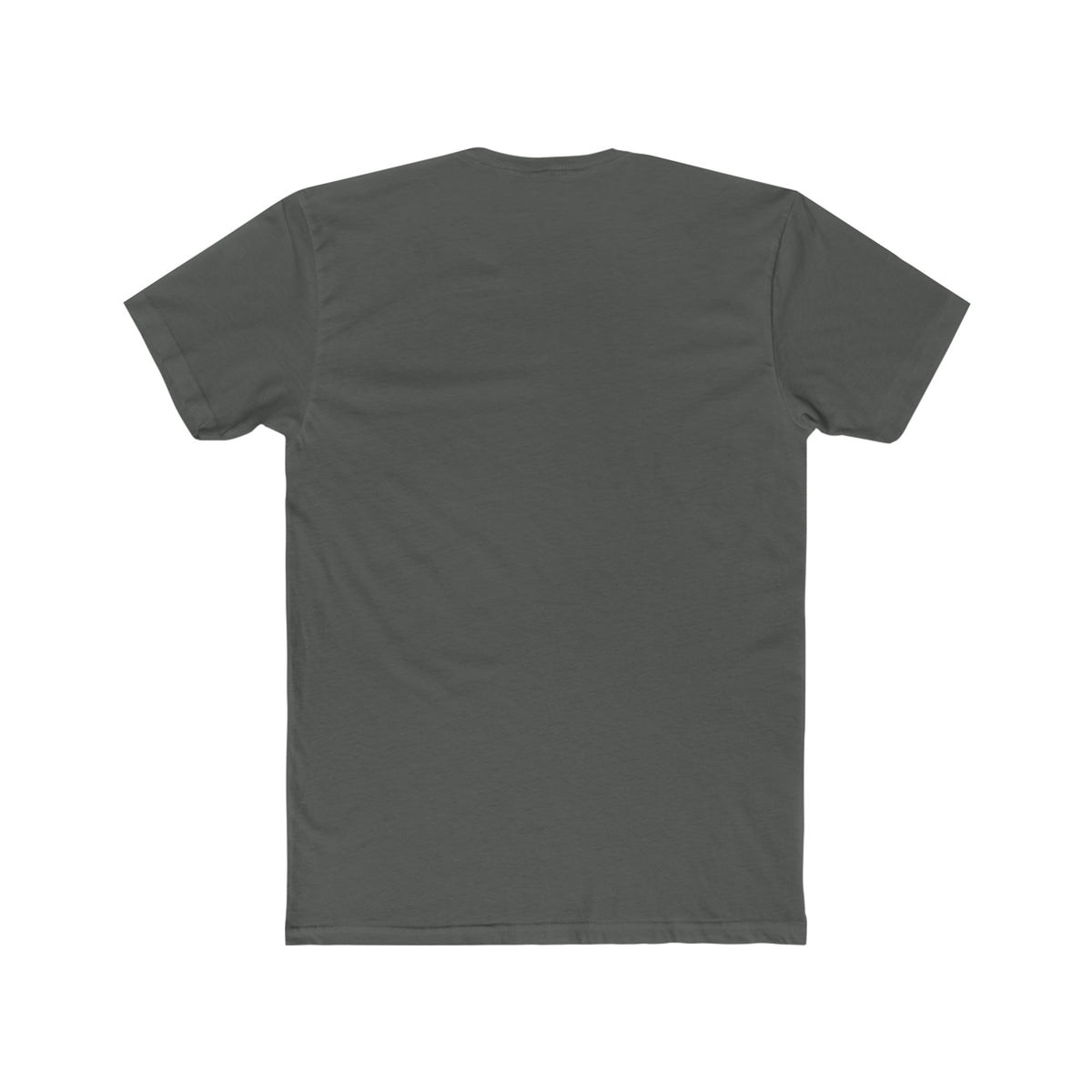 Back of a dark gray, premium fit, soft cotton Jon Yacht Old Yeller t-shirt.