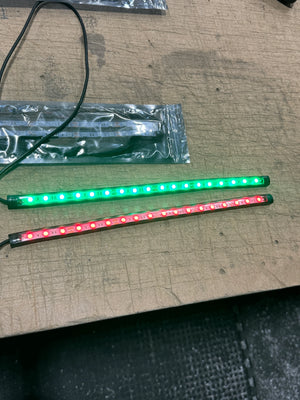 LED Red/Green 12" Strip Nav Lights (2 in pack)