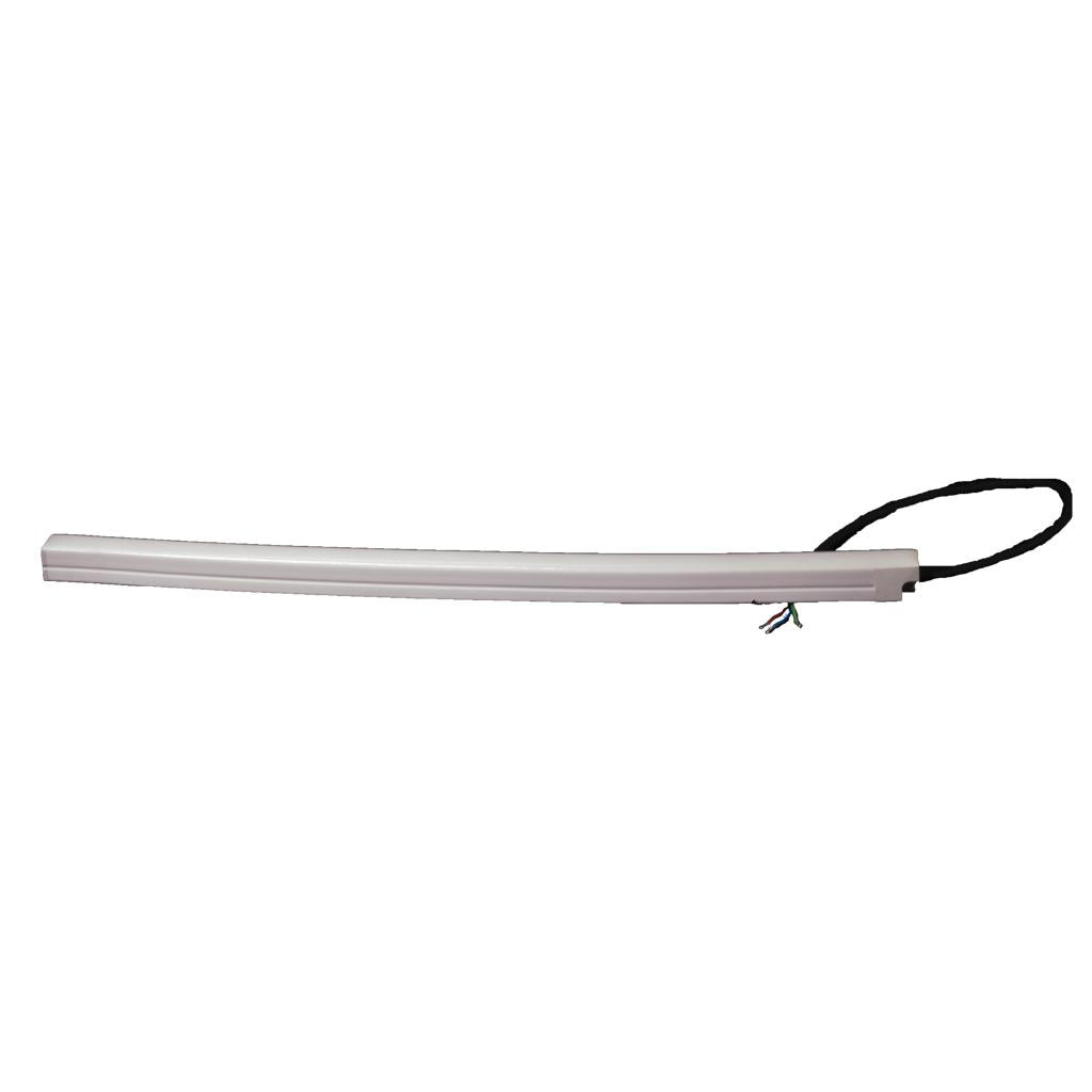 White MEGA LED Neon Flex strip, 16x15mm, with exposed wires and black cable.