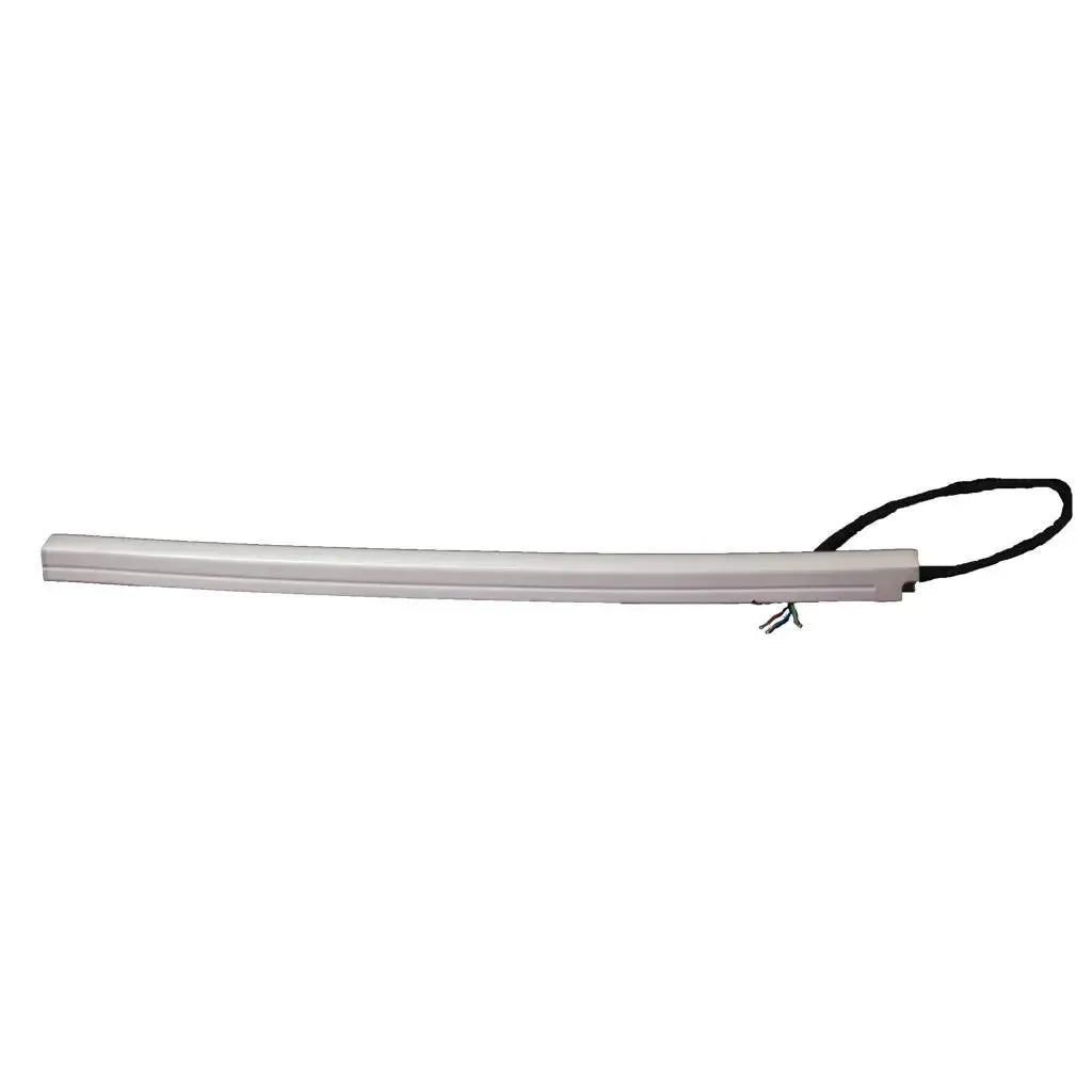 White MEGA LED Neon Flex strip, 16x15mm, with exposed wires and black cable.