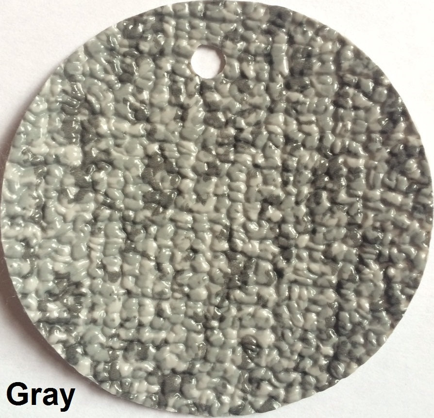 MariDeck Marine Vinyl Boat Flooring swatch in Gray, showing its slip-resistant, textured surface.