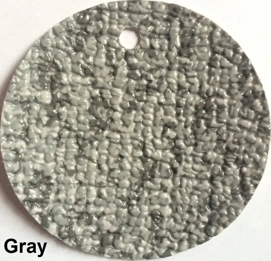 MariDeck Marine Vinyl Boat Flooring swatch in Gray, showing its slip-resistant, textured surface.