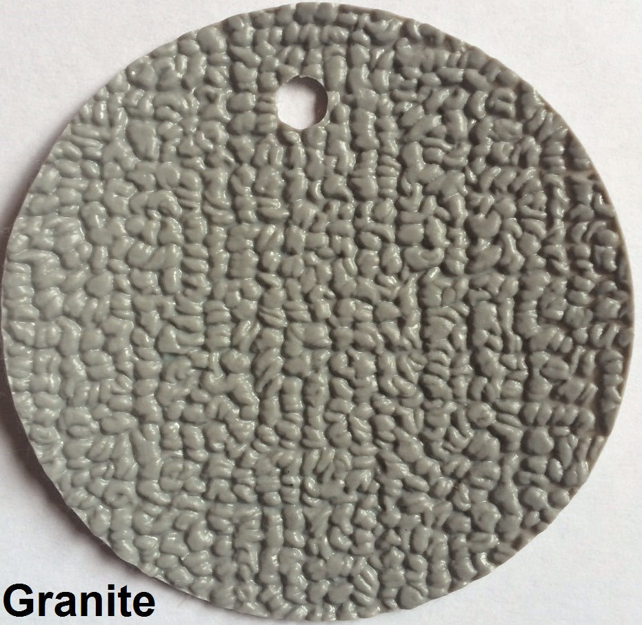 MariDeck Marine Vinyl Boat Flooring sample in Granite, showing its textured, slip-resistant surface.