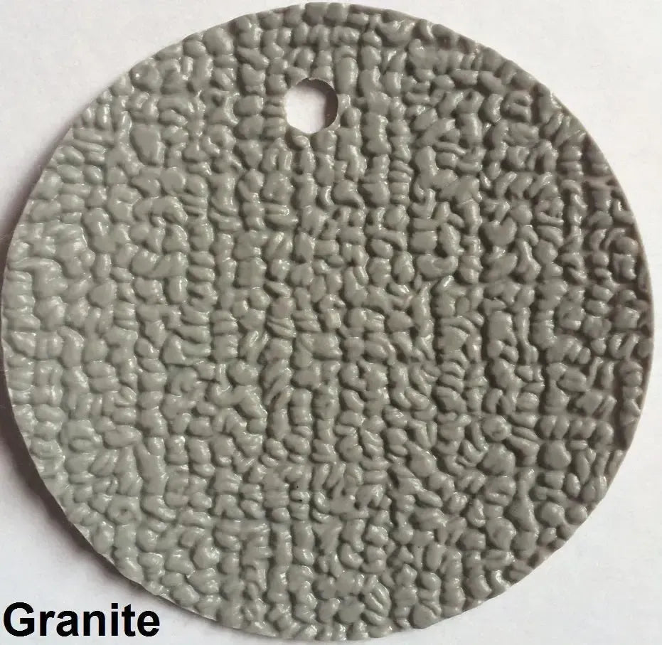 MariDeck Marine Vinyl Boat Flooring sample in Granite, showing its textured, slip-resistant surface.