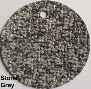 MariDeck Marine Vinyl Boat Flooring swatch in Stone Gray, showing textured, slip-resistant surface.