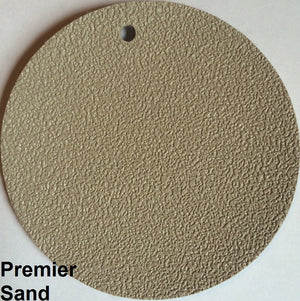 Premier Sand MarineDeck 80 mil marine vinyl flooring swatch with textured, slip-resistant surface.
