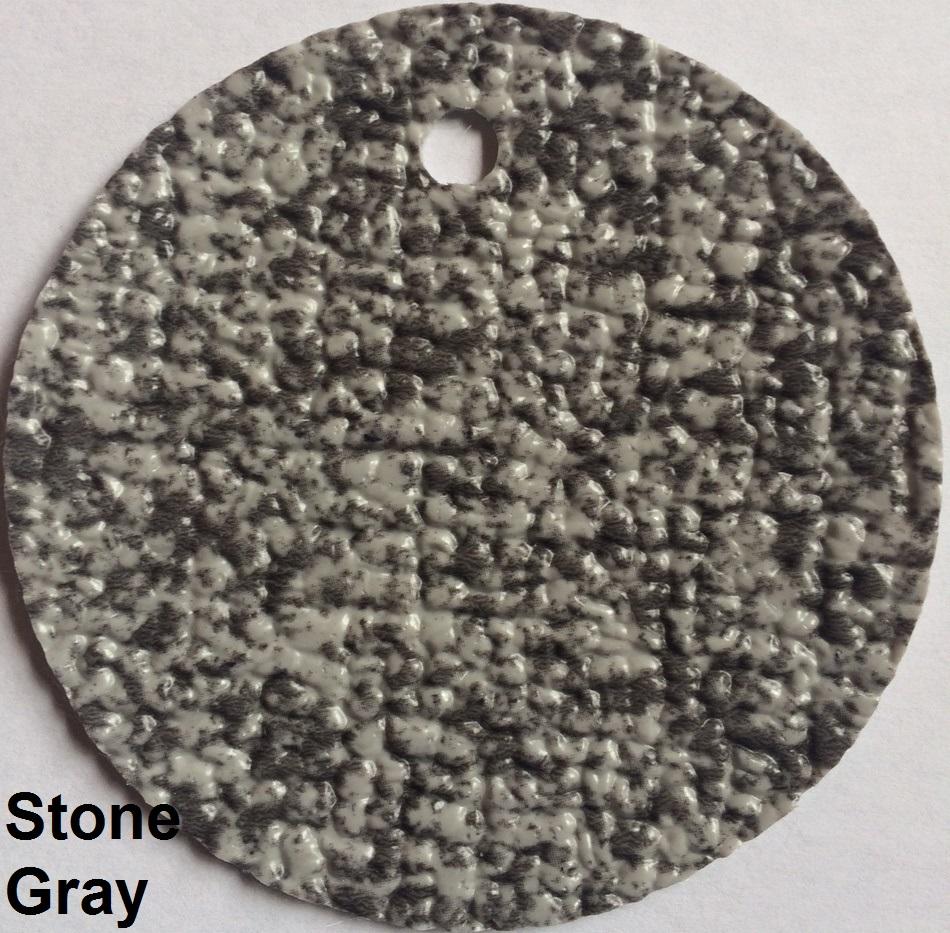 Stone Gray MarineDeck 80 mil textured vinyl flooring sample with a speckled, slip-resistant finish.
