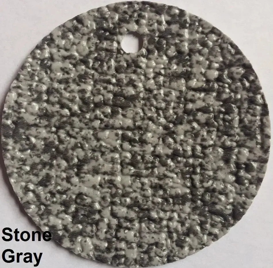 Stone Gray MarineDeck 80 mil textured vinyl flooring sample with a speckled, slip-resistant finish.