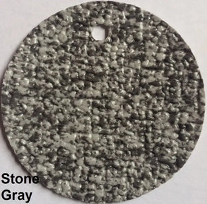 Stone Gray MarineDeck 80 mil textured vinyl flooring sample with a speckled, slip-resistant finish.