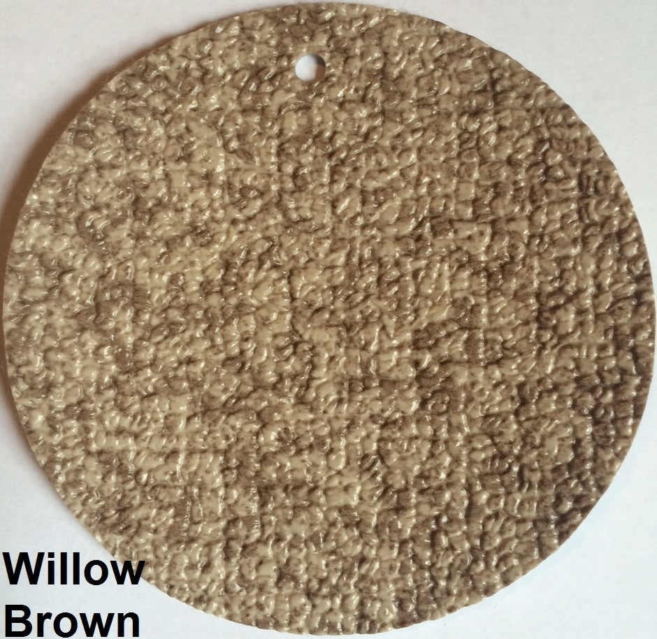 MarineDeck 80 mil Willow Brown textured marine vinyl flooring sample with a subtle pattern.