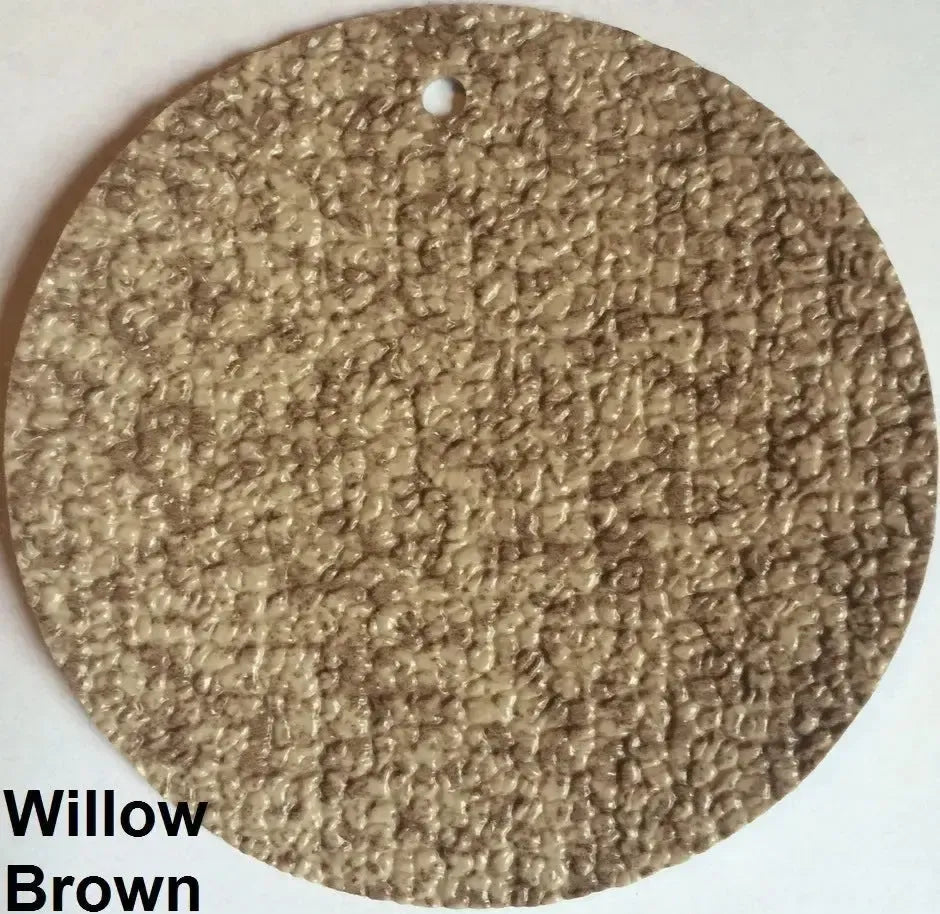 MarineDeck 80 mil Willow Brown textured marine vinyl flooring sample with a subtle pattern.