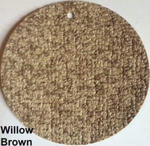MarineDeck 80 mil Willow Brown textured marine vinyl flooring sample with a subtle pattern.
