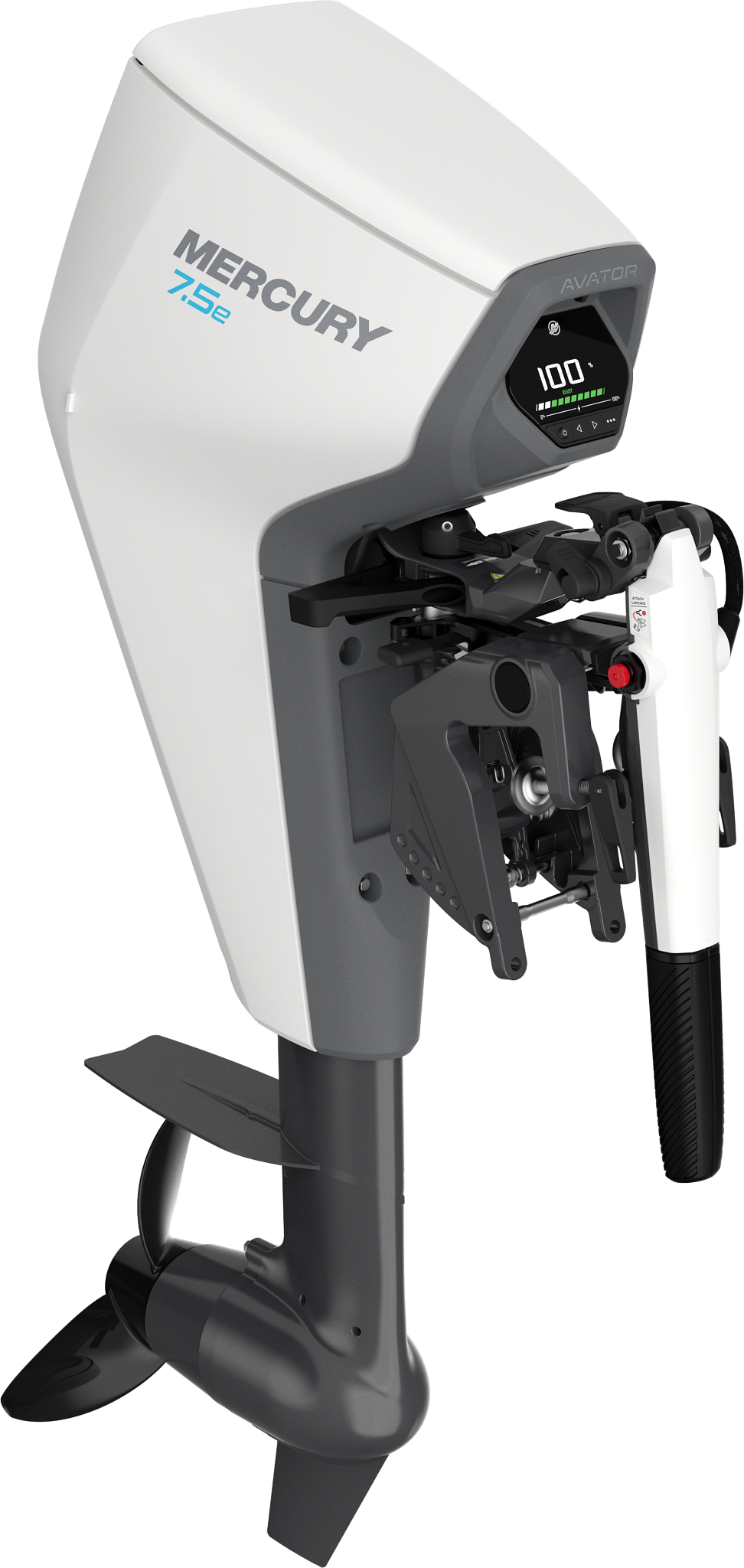 Mercury Avator 7.5e Electric Outboard Motor with 1kWh Battery-Watercraft Engines &amp; Motors-Mercury-Tiny Boat Nation