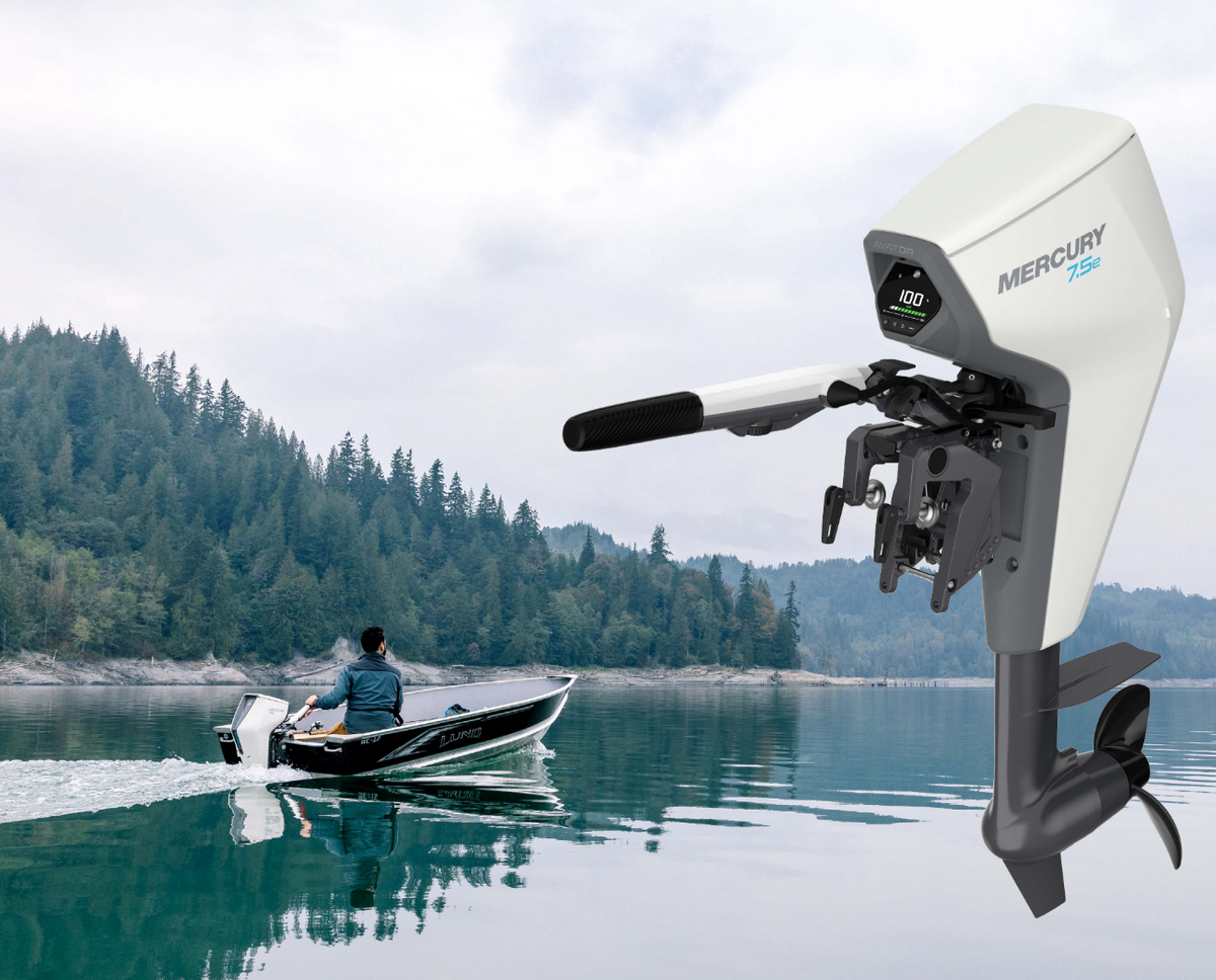 Mercury Avator Electric Outboard Motor in action