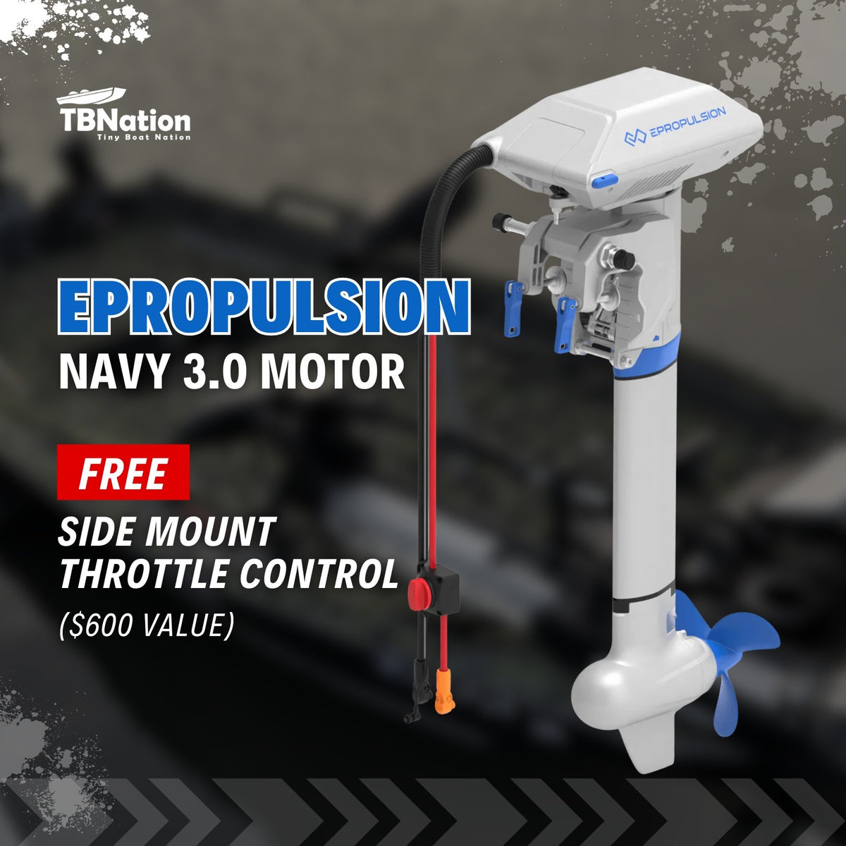 EPropulsion Outboard Motor Navy 3.0 - 6.0 Electric