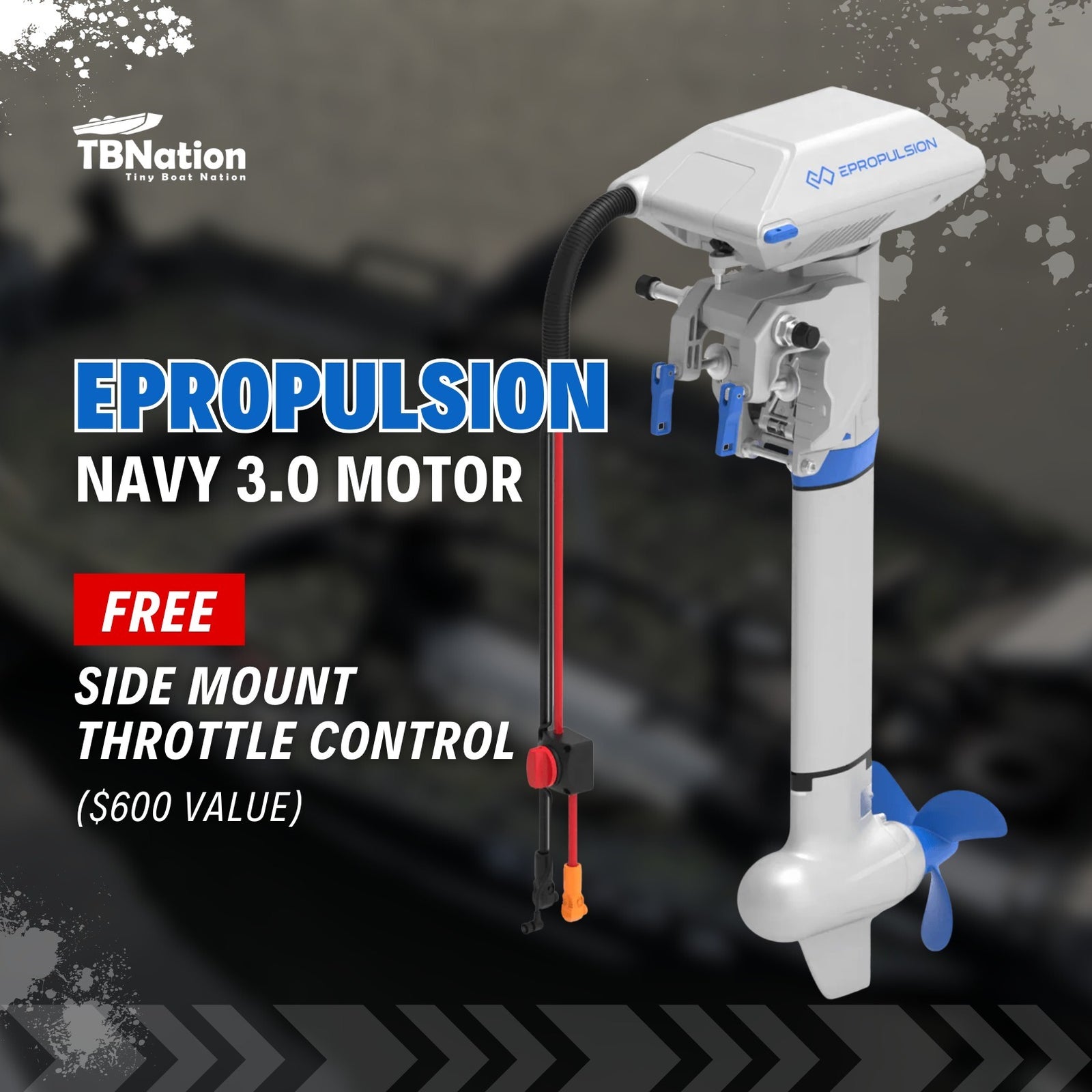 EPropulsion Navy 3.0 - 6.0 Electric Outboard Motor-Watercraft Engines & Motors-1-Tiny Boat Nation