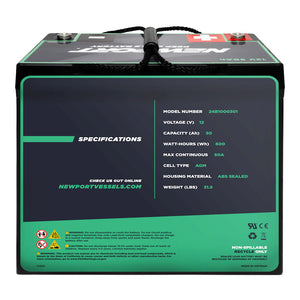 Newport 12V 50AH Deep Cycle Marine Battery