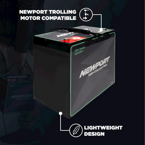 Newport 12V 50AH Deep Cycle Marine Battery