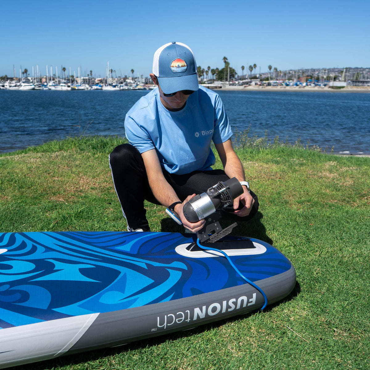 Nixy/Bixpy K-1 Outboard Kit - US Fin Adapter Bundle