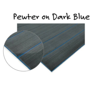 OrthoDek™ Foam Decking Sheets - DIY Self-Routing _ Pewter on Dark Blue