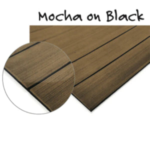 OrthoDek™ Foam Decking Sheets - DIY Self-Routing _ Mocha on Black