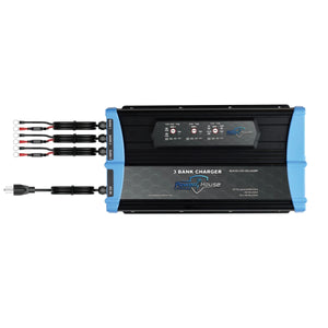 POWER HOUSE WATERPROOF MULTI-BANK LITHIUM BATTERY CHARGERS