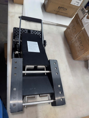 Used black Panther 4-Stroke Bracket with 16" vertical travel, anodized aluminum, and stainless steel hardware.