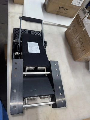 Used black Panther 4-Stroke Bracket with 16" vertical travel, anodized aluminum, and stainless steel hardware.