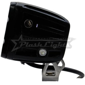 Black PlashLights RGB back-lit cube light with a 316 stainless steel bracket and durable polycarbonate lens.