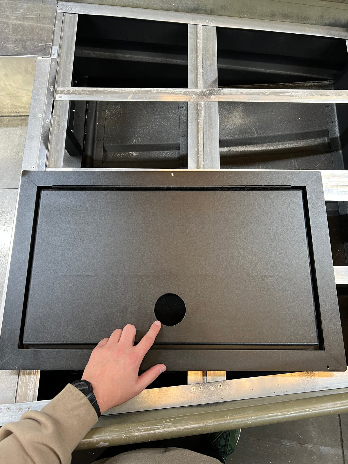 Pre-Drill 2.5" Latch Hole