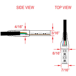 Waterproof Flexible Light Strip - IP68 - 12V RGB Color Changing