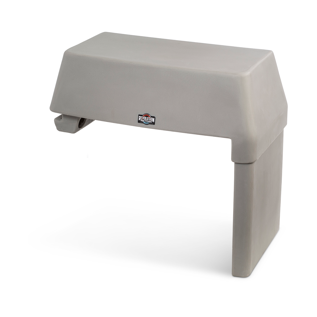 RPD 1422 Side Console Kit for Jon boat, light gray, low-profile, durable design with adjustable leg.