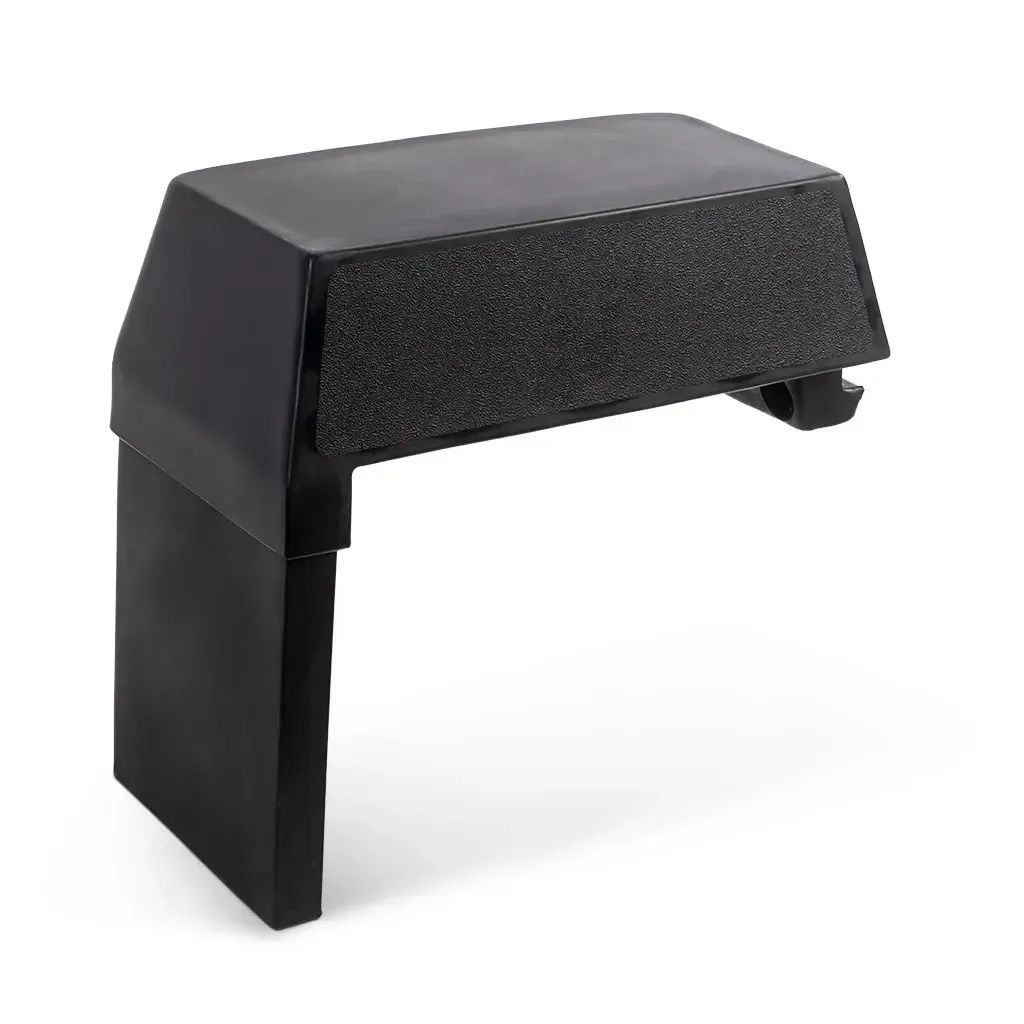 RPD 1422 black side console kit for Jon boats, featuring a textured top surface and adjustable leg.