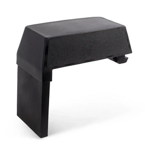 RPD 1422 black side console kit for Jon boats, featuring a textured top surface and adjustable leg.