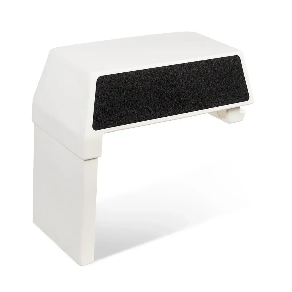 White RPD 1422 Side Console Kit for Jon boats, featuring a sleek design and black textured panel.