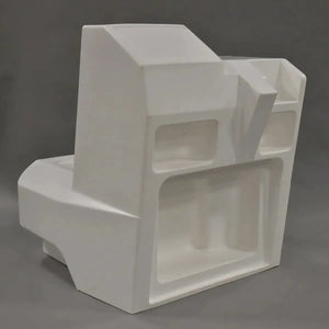 White RPD 1719 console for Jon boat, featuring multiple storage compartments and a clean, modern design.