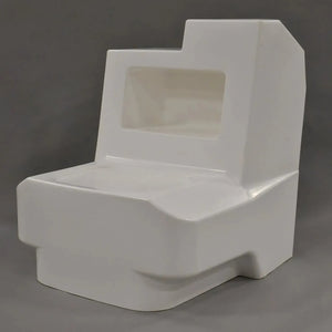 White RPD 1719 console for Jon boat with a rectangular cutout and sleek, modern design.