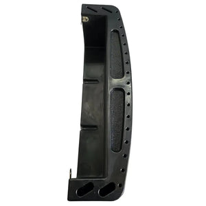 Black marine-grade vertical tackle storage tray with textured grip and mounting holes.
