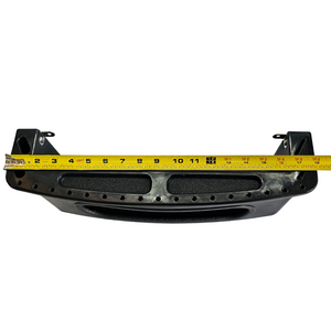Black RPD Vertical Tackle Storage Tray with a yellow tape measure showing its 18-inch width.
