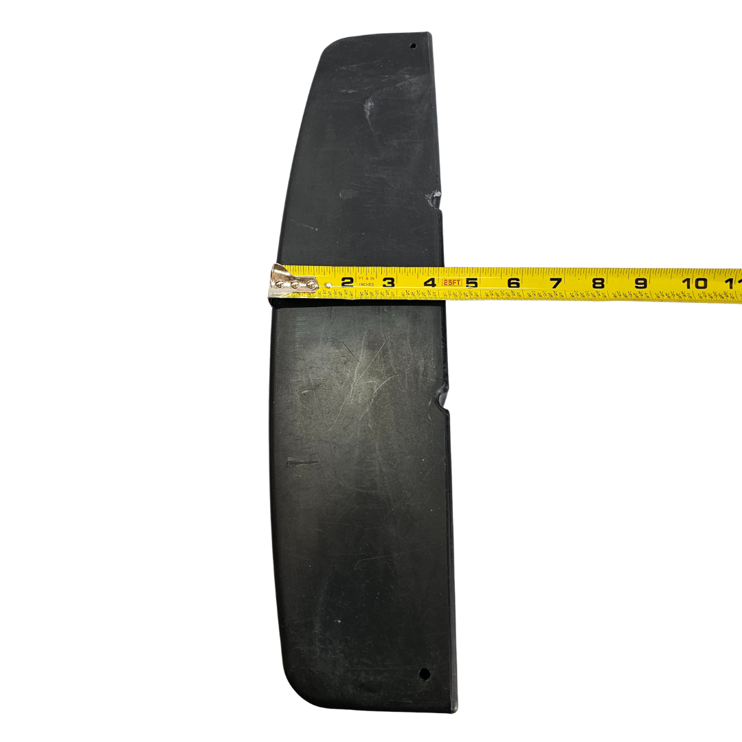 Black RPD Vertical Tackle Storage Tray, marine-grade plastic, measured with a yellow tape measure.