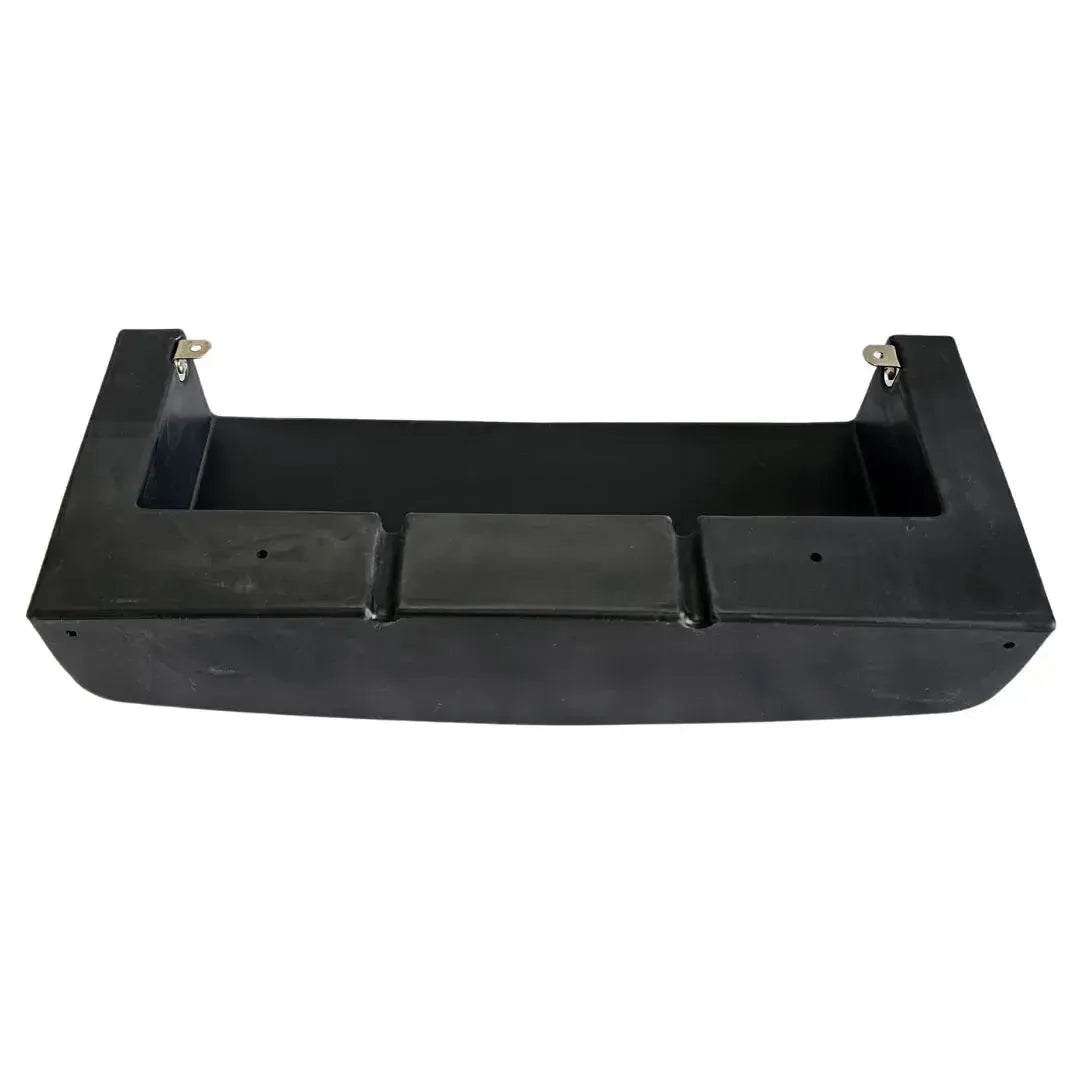 Black marine-grade plastic RPD Vertical Tackle Storage Tray with mounting brackets.