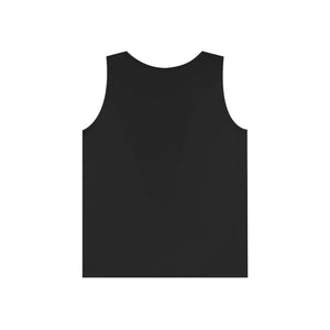 Black cotton River Rat Tank, classic fit, tear-away label.