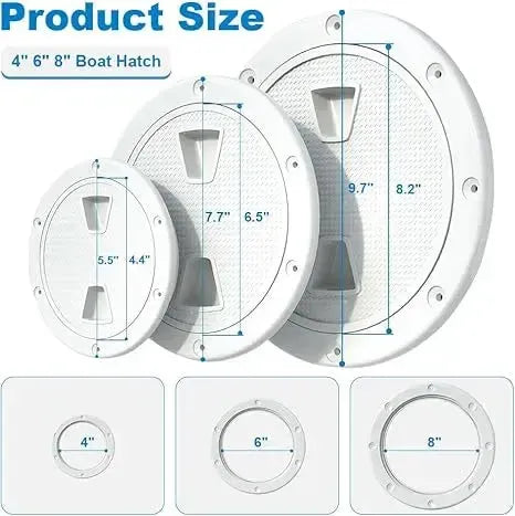 Round Deck Plate with Screw Cap