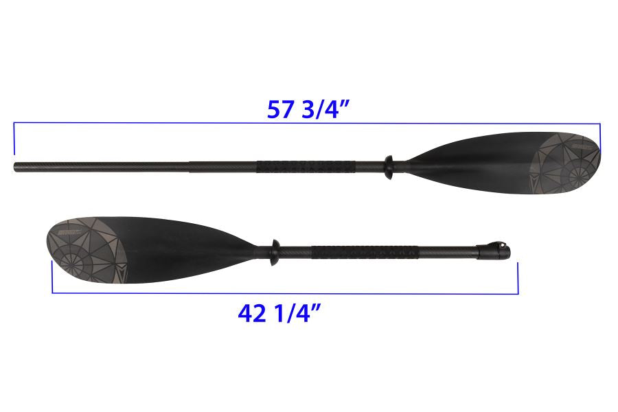 Black Sea Eagle AB51 8' 2-part paddle with carbon-fiberglass shaft and asymmetrical spoon blades.