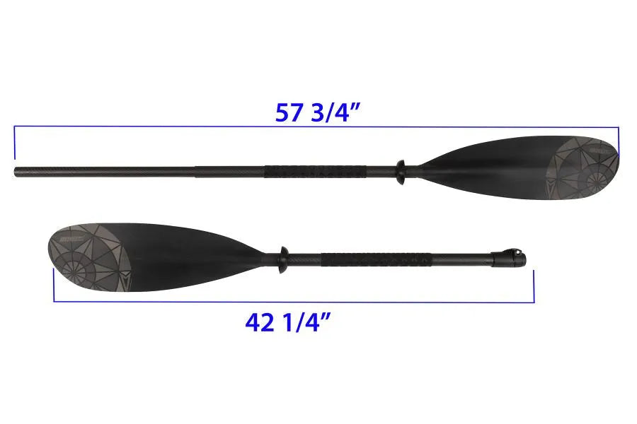 Black Sea Eagle AB51 8' 2-part paddle with carbon-fiberglass shaft and asymmetrical spoon blades.