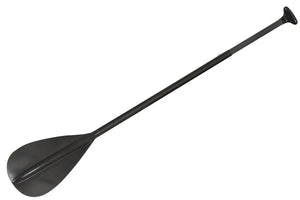 Black adjustable aluminum canoe/youth SUP paddle with ergonomic T-grip handle and modern blade.