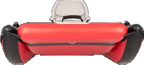 Red Sea Eagle FastCat12 inflatable catamaran boat with a grey seat, front view.
