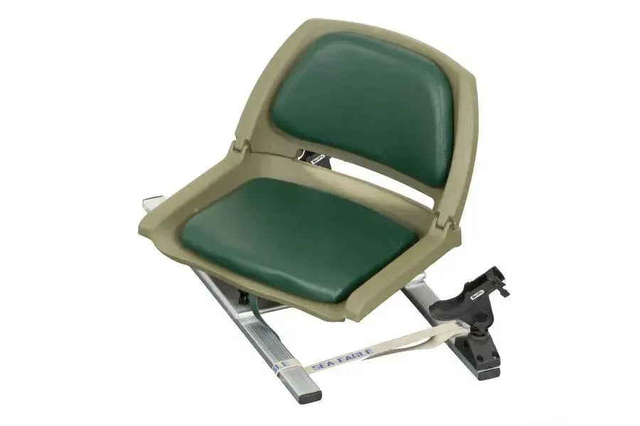 fishing chair with rod holders EASYGO PRODUCTS Holder Built in Cooler Hands Free Fishing Pole Holder while the cooler and storage keep your tackle and bait secure and within reach. Sea Eagle Green Swivel Seat