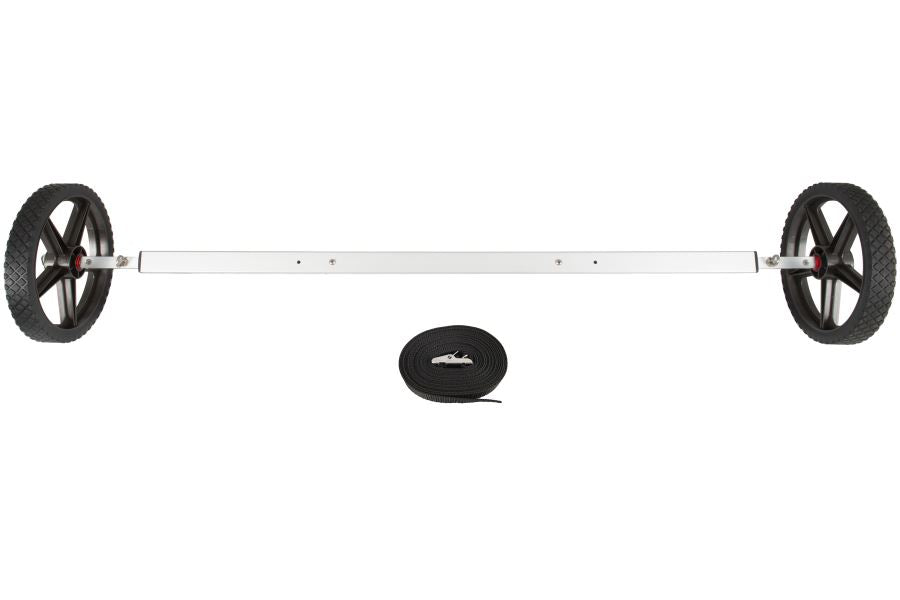 Sea Eagle New EZ Cart Heavy Duty with wide black wheels, silver axle, and black strap.